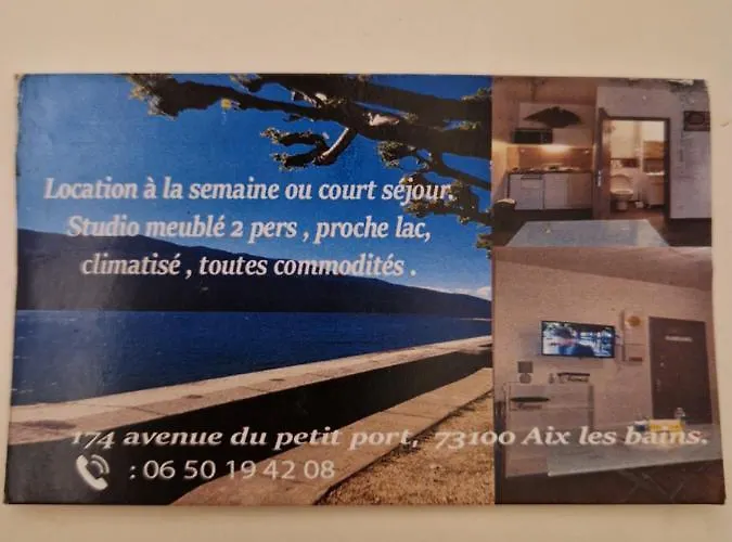 studio meublé au RDC , proche lac
